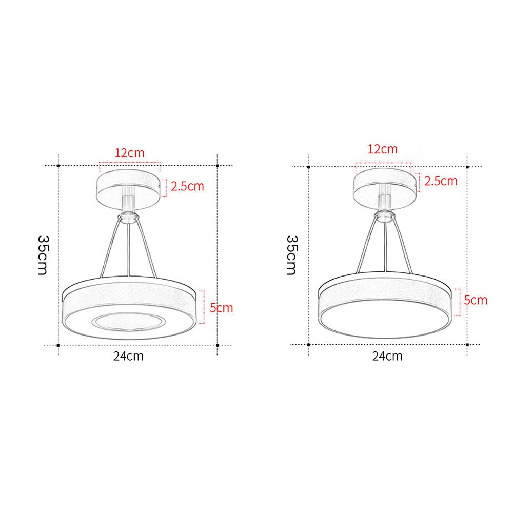北欧の高級円形LEDシーリングライト
