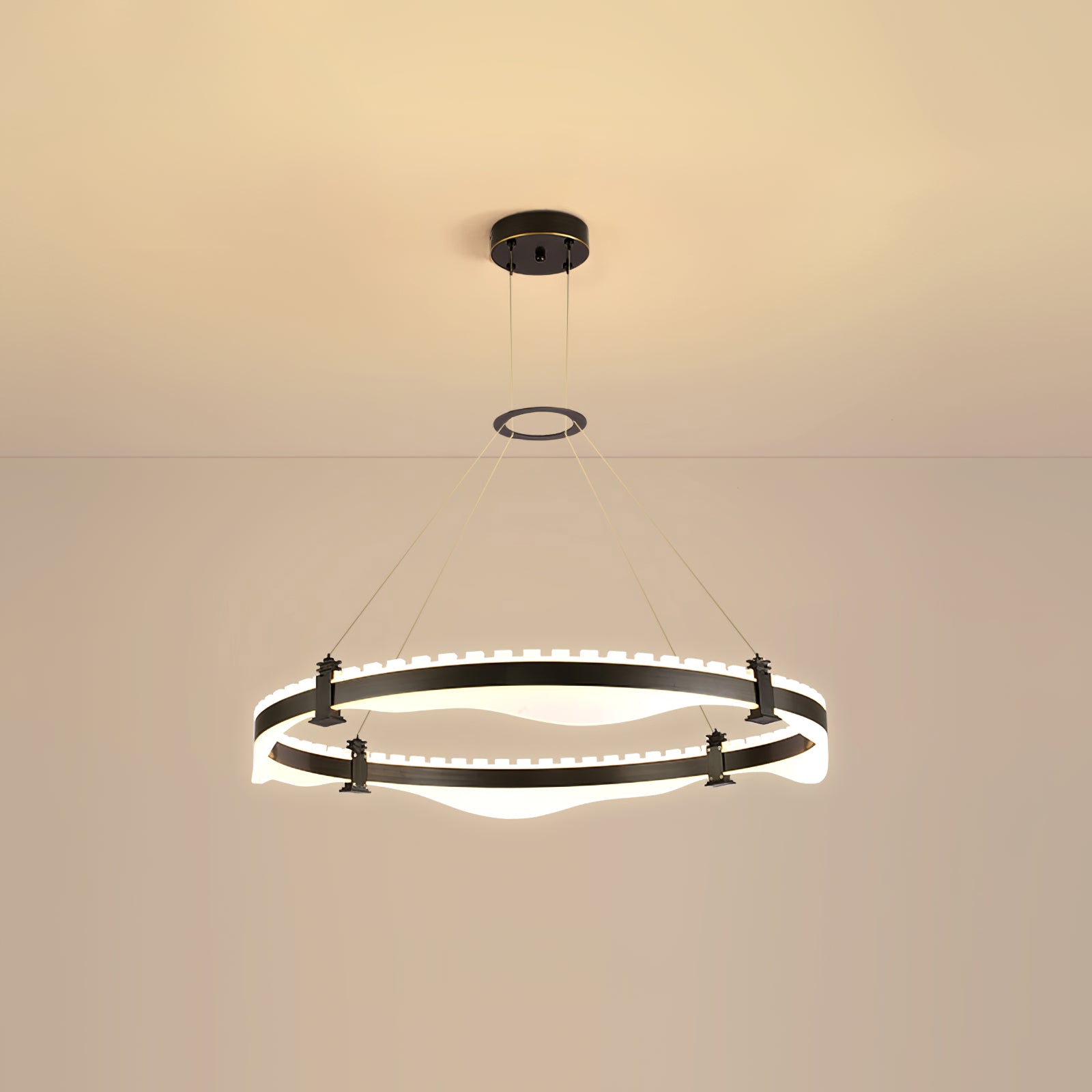 Ring Metallic Chandelier