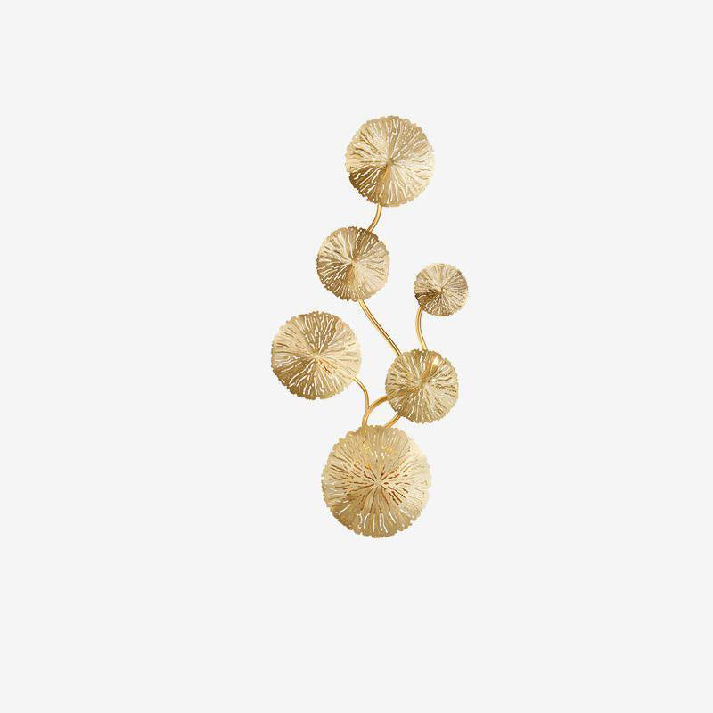 蓮の葉の壁取り付け用燭台