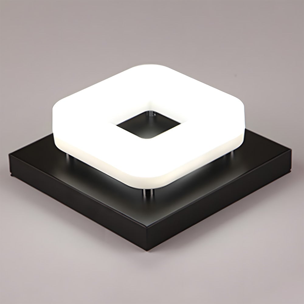 モダンなスクエアアクリルLED廊下天井ライト