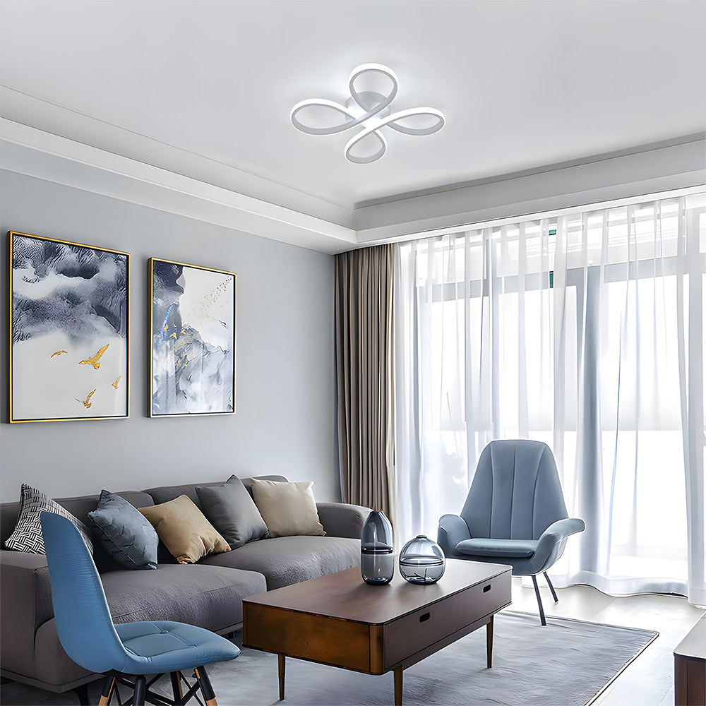 寝室に最適なモダンでクリエイティブな鉄製LEDシーリングライト