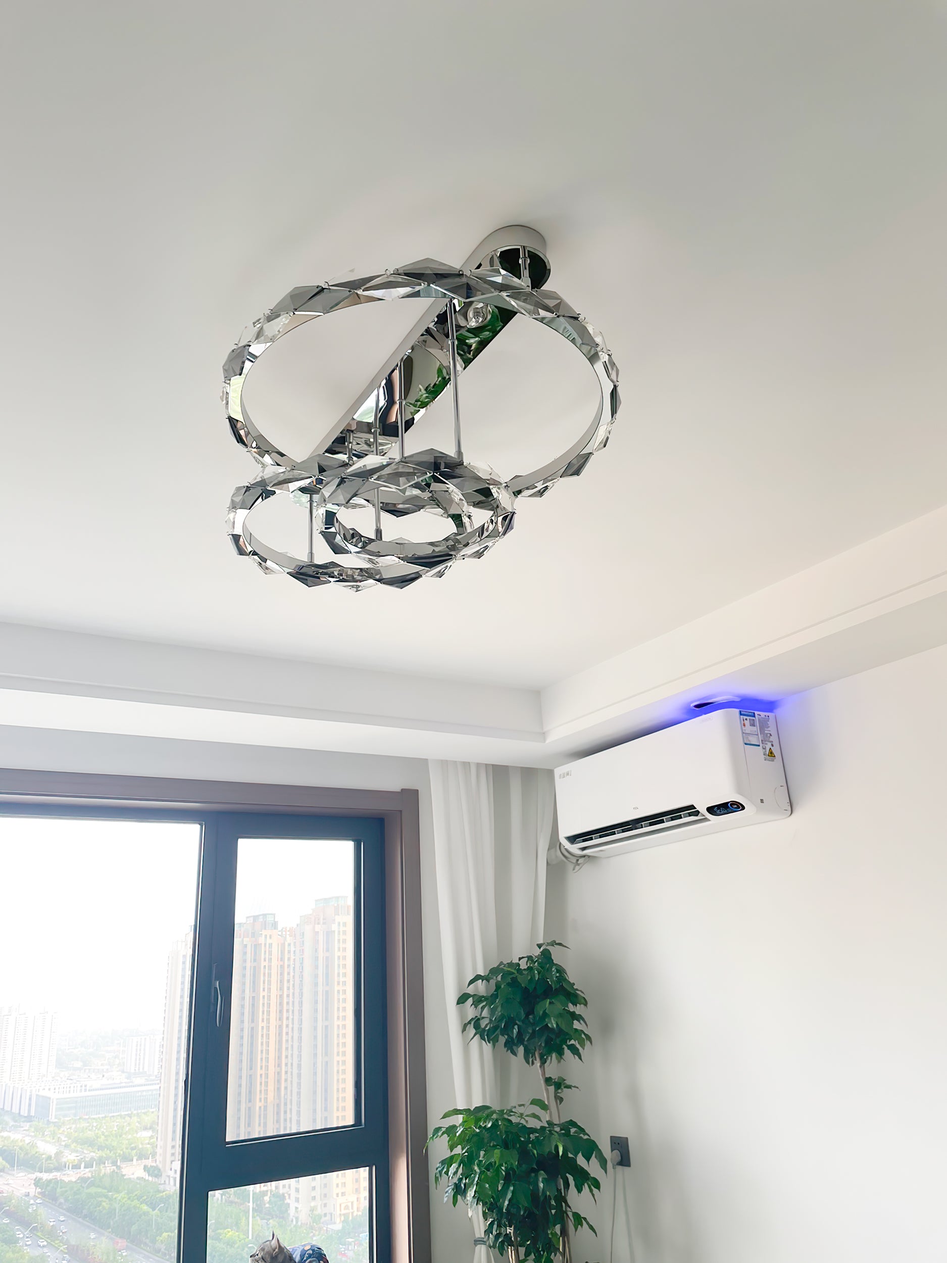 Rhombus Crystal Ceiling Lamp