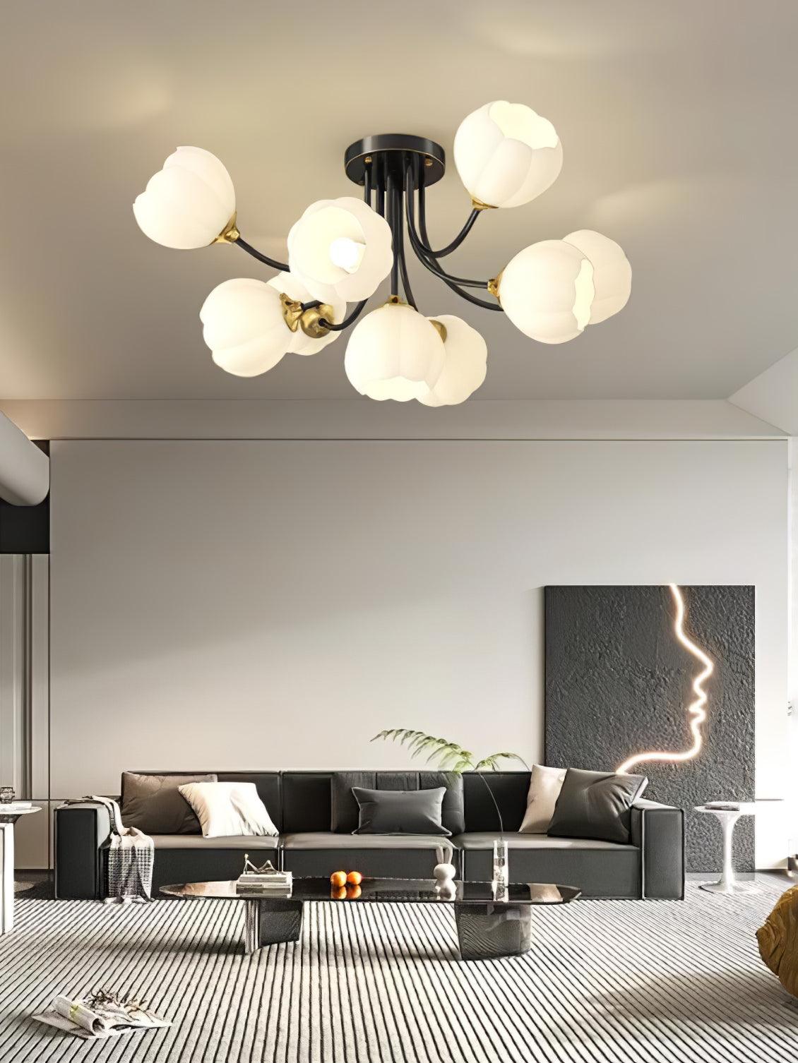 パンプキン真鍮シーリングランプ