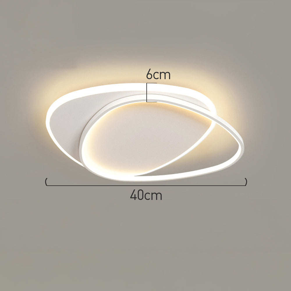 リビングルームに最適な、スタイリッシュで現代的な鉄製フラッシュLEDシーリングライト