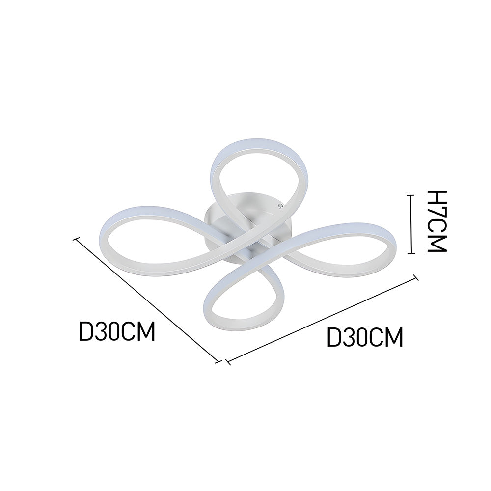 寝室に最適なモダンでクリエイティブな鉄製LEDシーリングライト