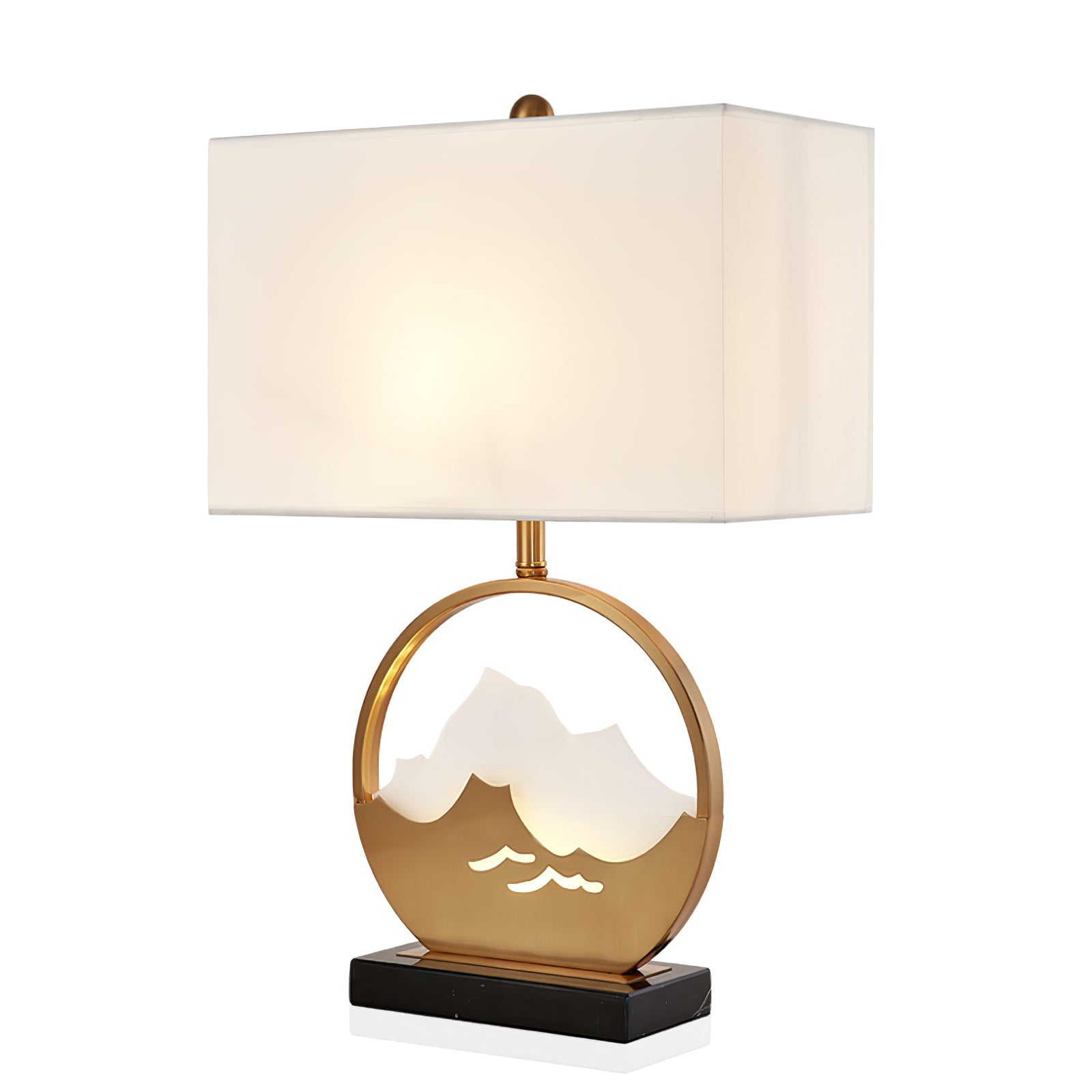 台形大理石デスクライト