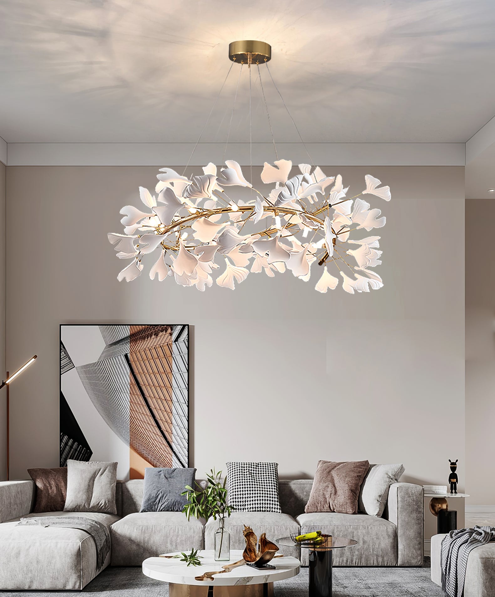 Gingko Chandelier O