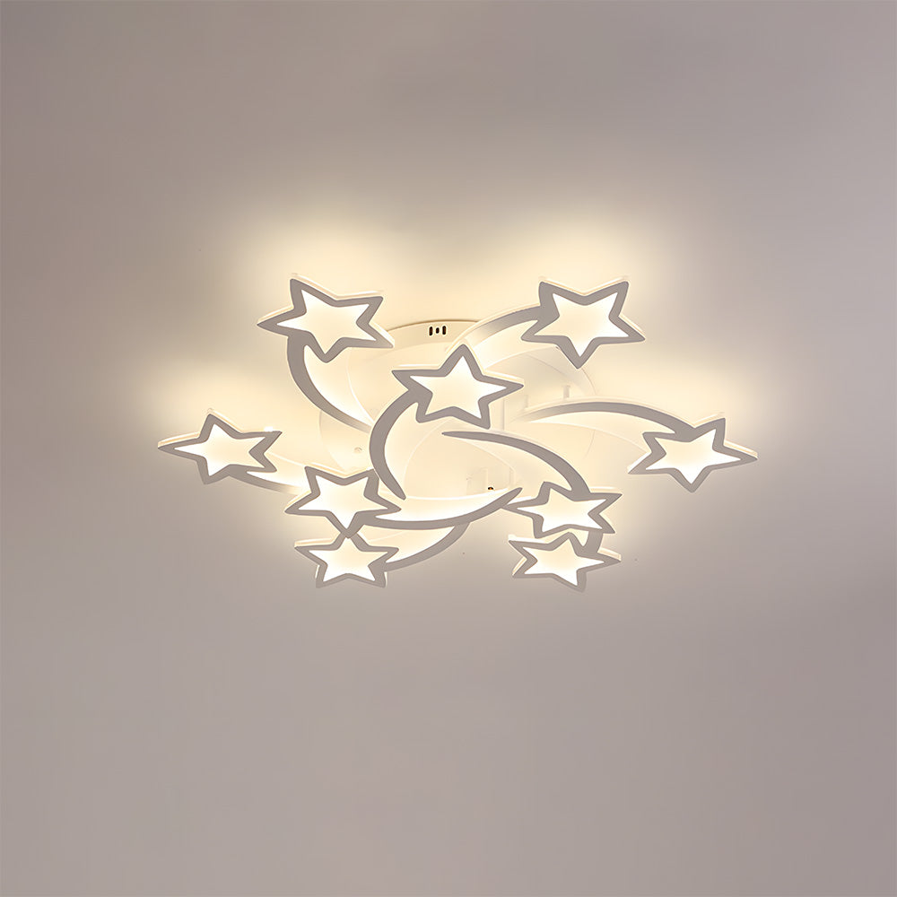 クリエイティブスターデザインリビングルームLEDシーリングライト