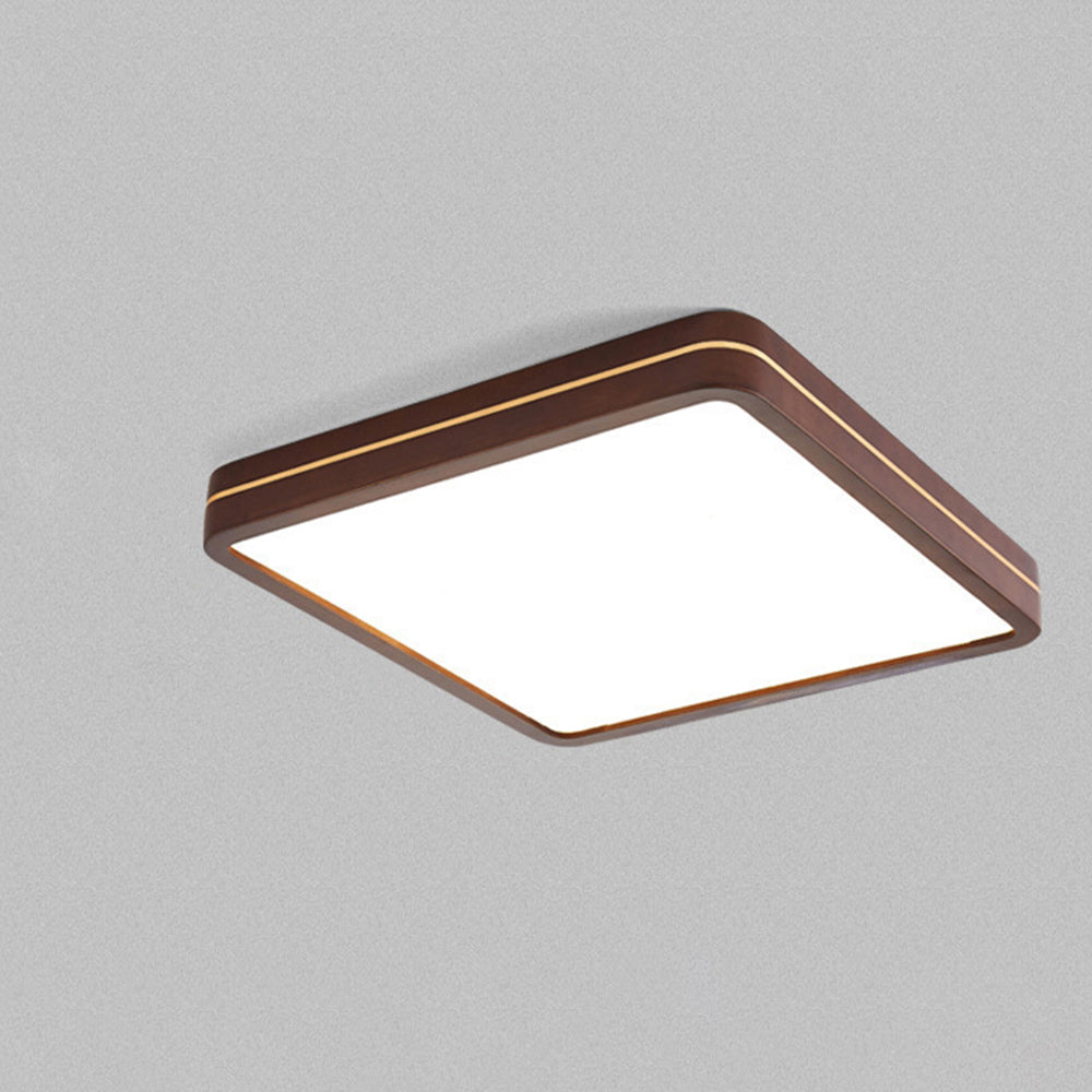 シンプルなスクエア型調光機能付き寝室用LEDシーリングライト