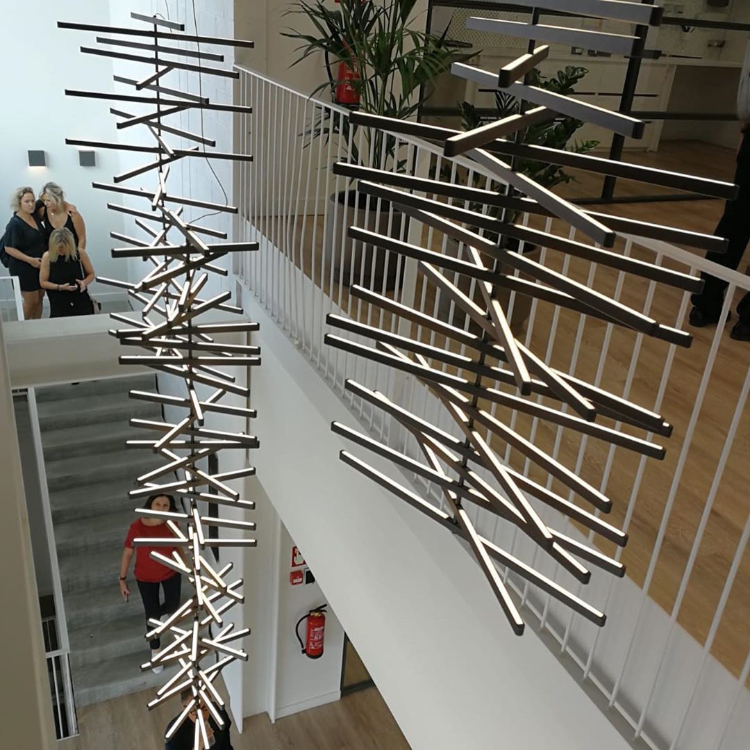 ピアノキー ブラックシャンデリア