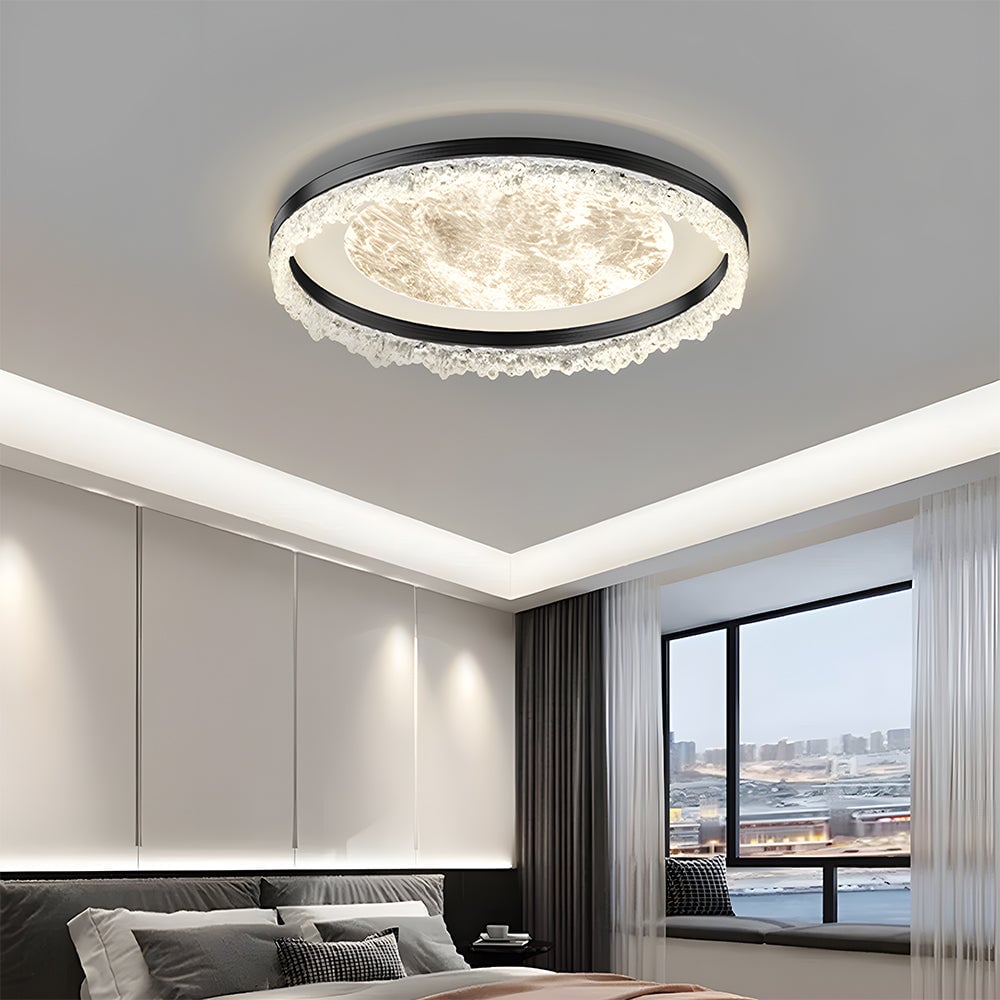 Black Minimalist Bedroom LED Ceiling lamp