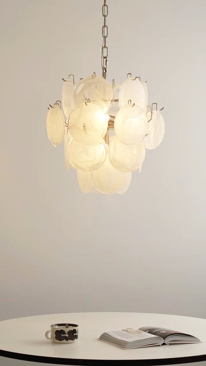 Loire Valley Glass Chandelier