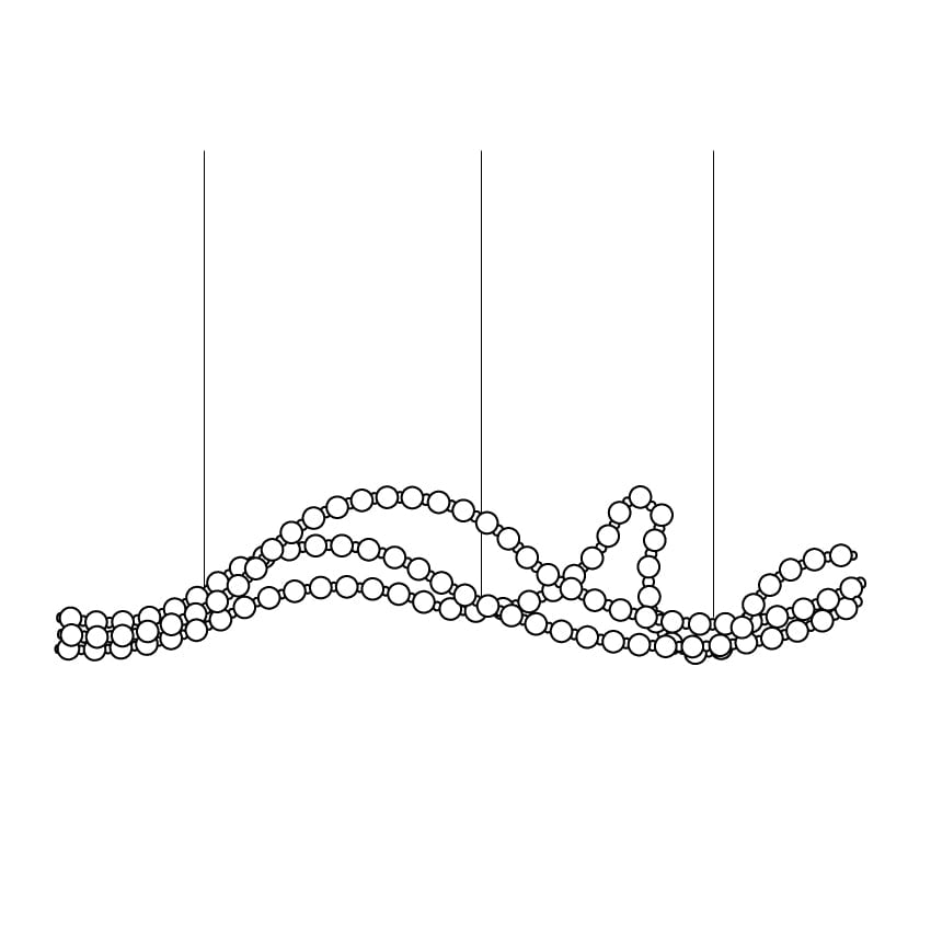 パールネックレスシャンデリア