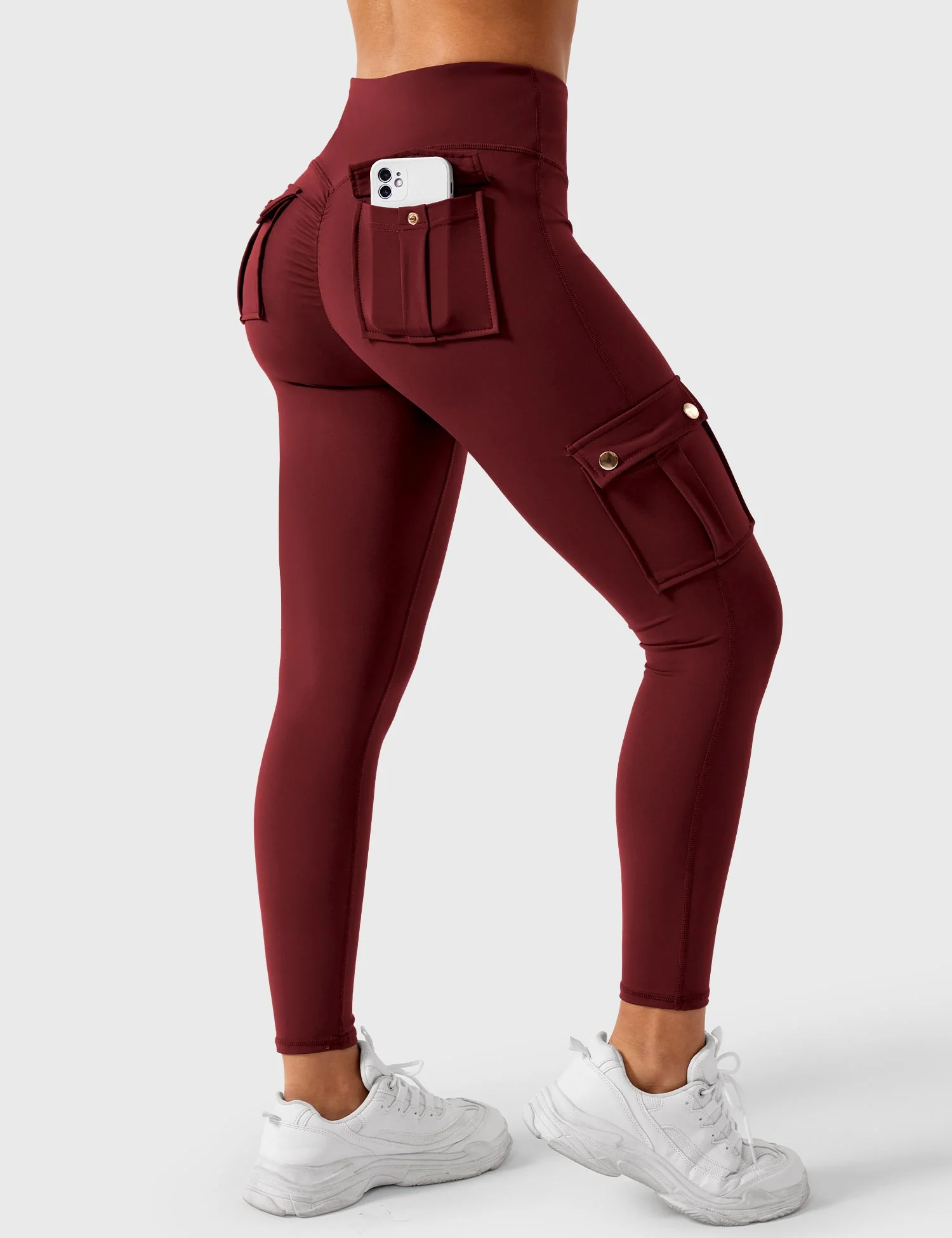 Yeoreo Cargo Scrunch Leggings with Pockets