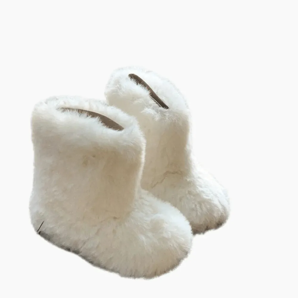 Warm Fluffy Plush Boots for Baby Girls