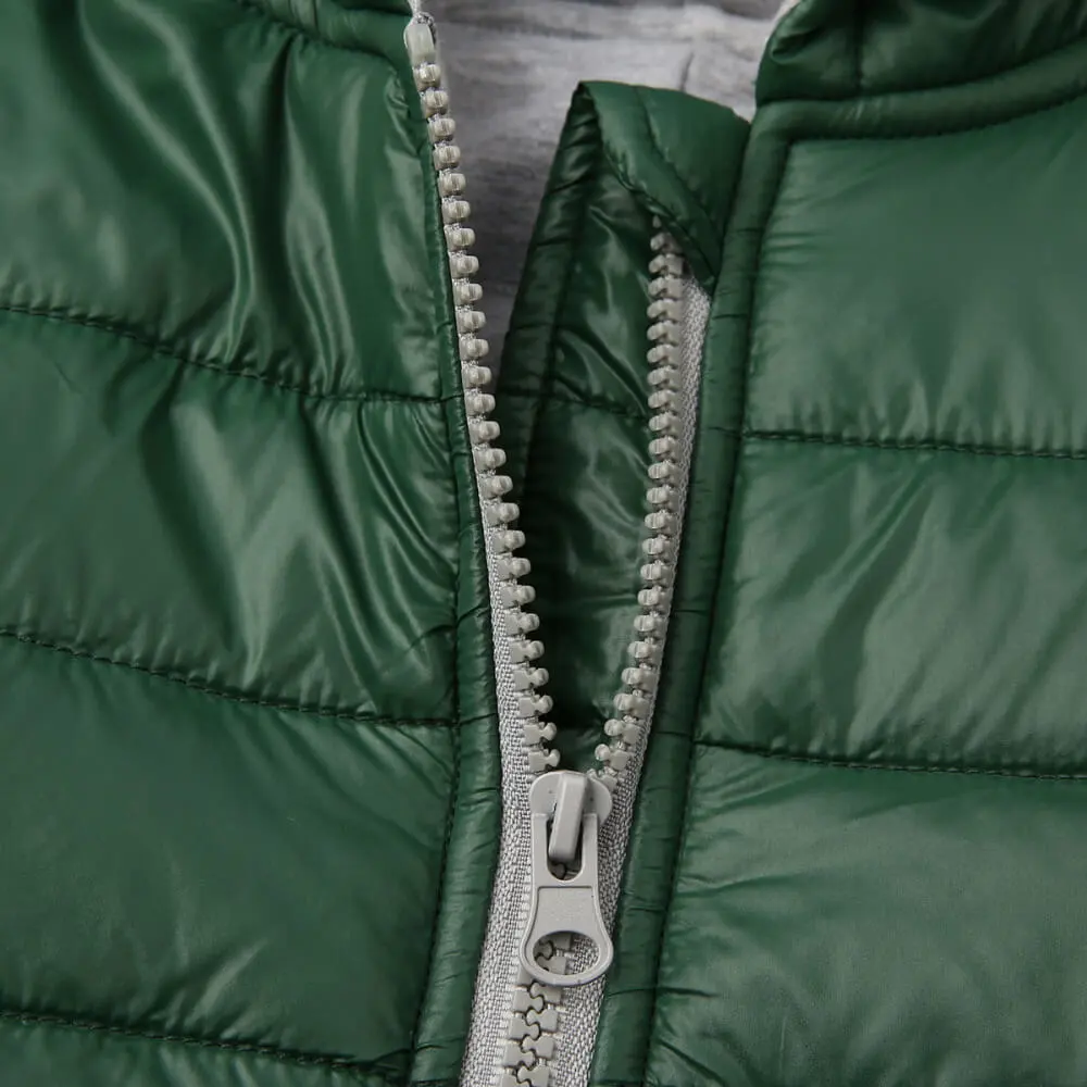 Green Dino Zipper Toddler Jacket