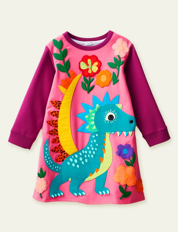 Toddler Kid Girl Dinosaur Explorer Dress