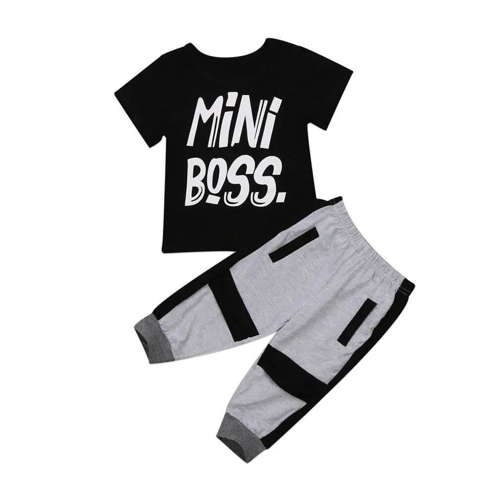 Mini Boss Geometric Toddler Set