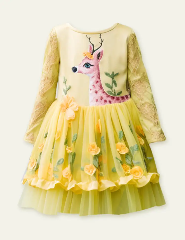 Toddler Kid Girl Fawn Play Dress