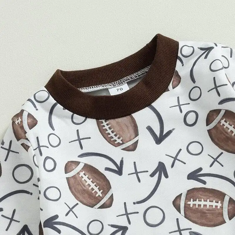 Long Sleeve Football Baby Set