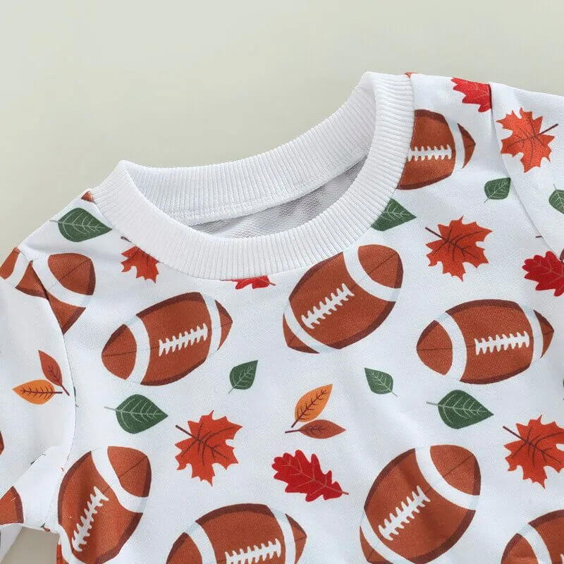 Brown Pants Football Toddler Set