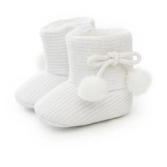 Baby Dot Knitting Boots