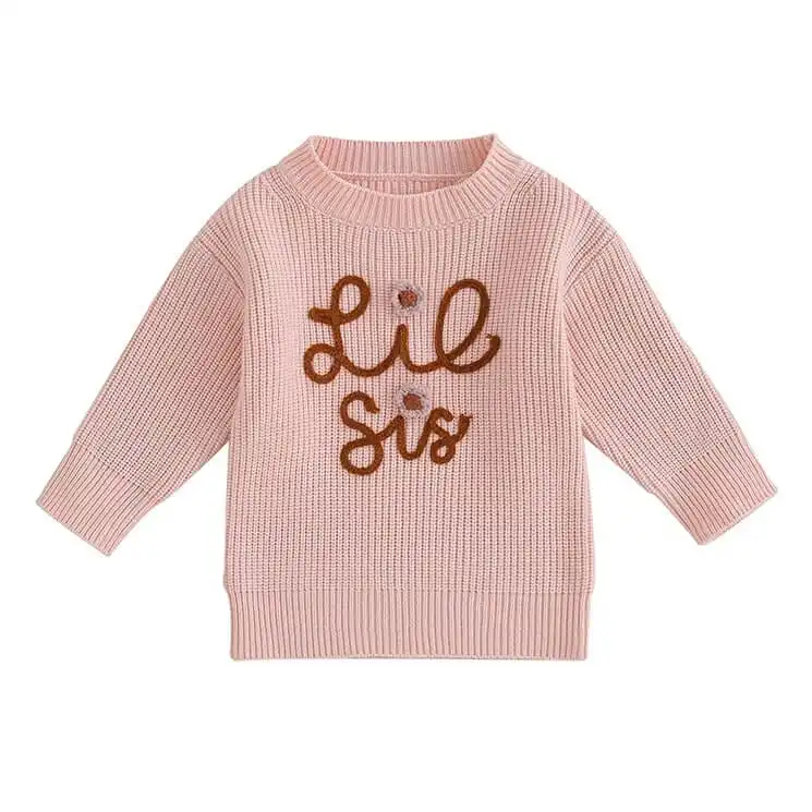 Lil Sis Knitted Baby Sweater