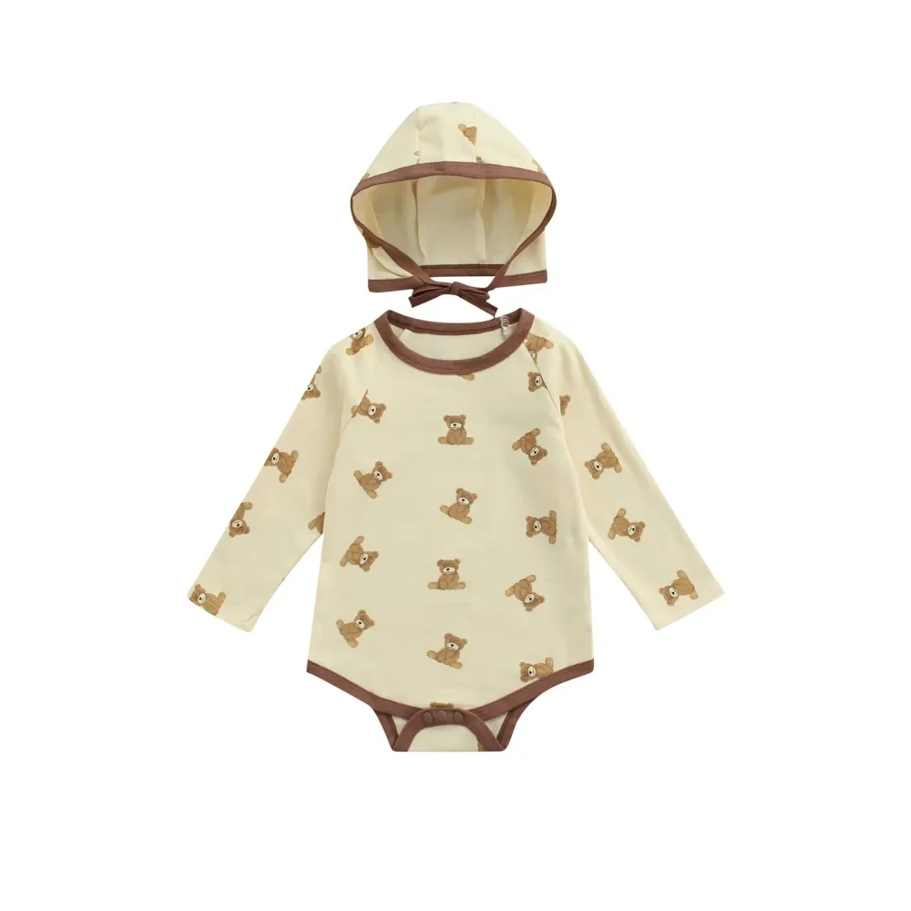 Cute Cartoon Print Baby Rompers
