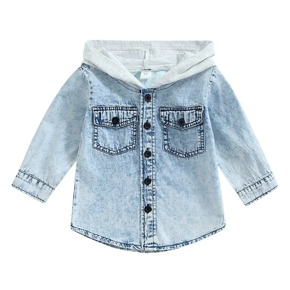 Denim Hooded Toddler Jacket