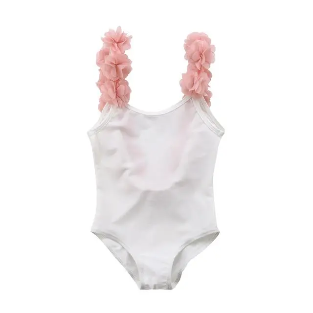 Floral Straps Toddler Swimsuit