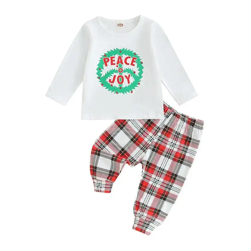 Serenity Plaid Pants Toddler Set