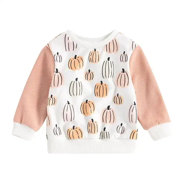 Pumpkins Waffle Toddler Sweatshirt