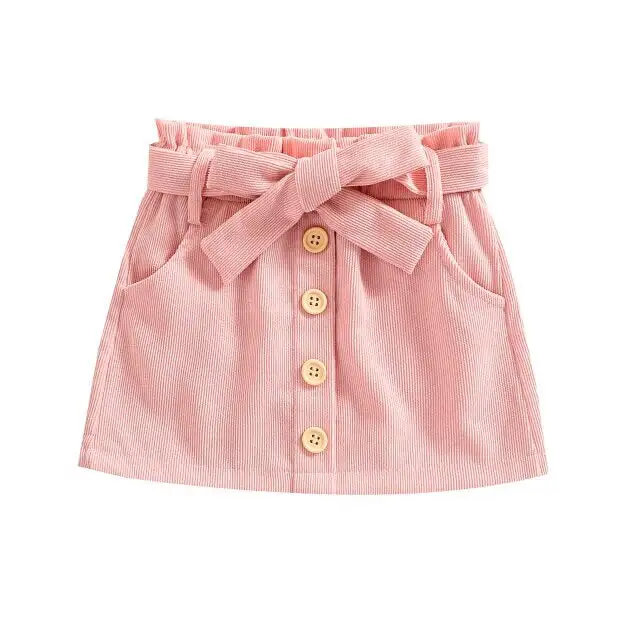 Corduroy Solid Toddler Skirt