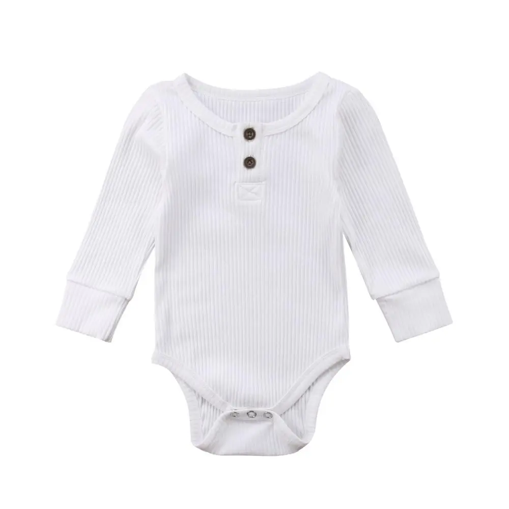 Basic Long Sleeve Baby Jumpsuit