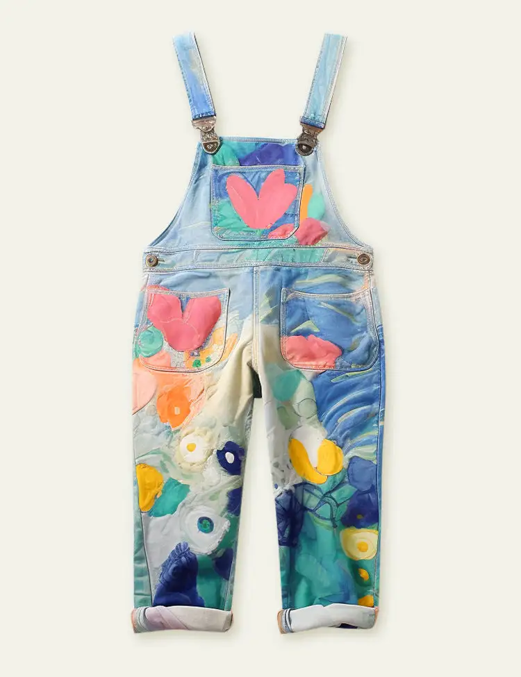 Toddler Kid Sweet Heart Overalls