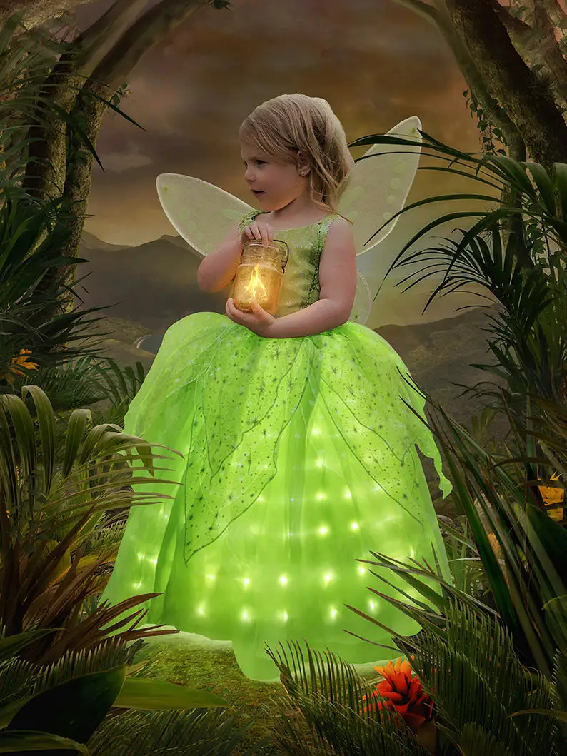 Glowing Tinker Bell Enchanted Costume - Uporpor