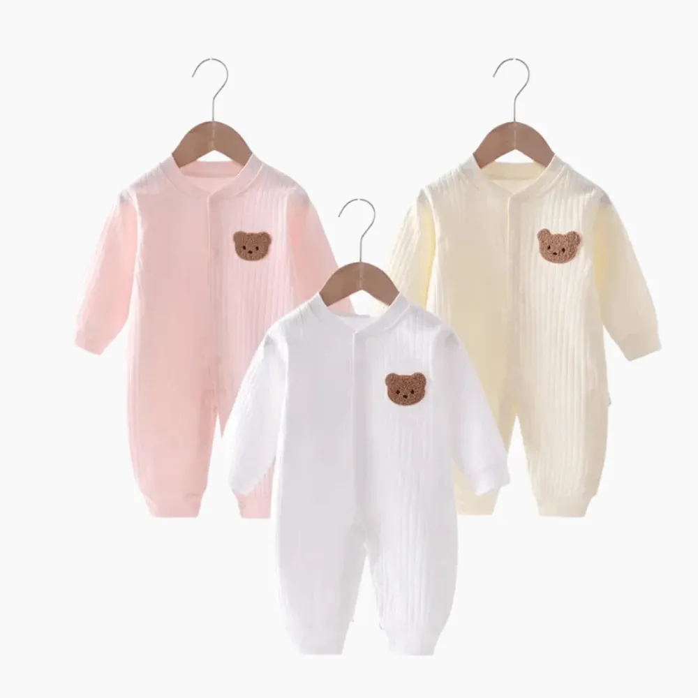 Solid Color Baby Romper