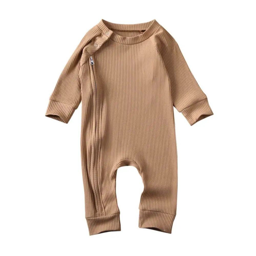 Long Sleeve Zipper Baby Jumpsuit