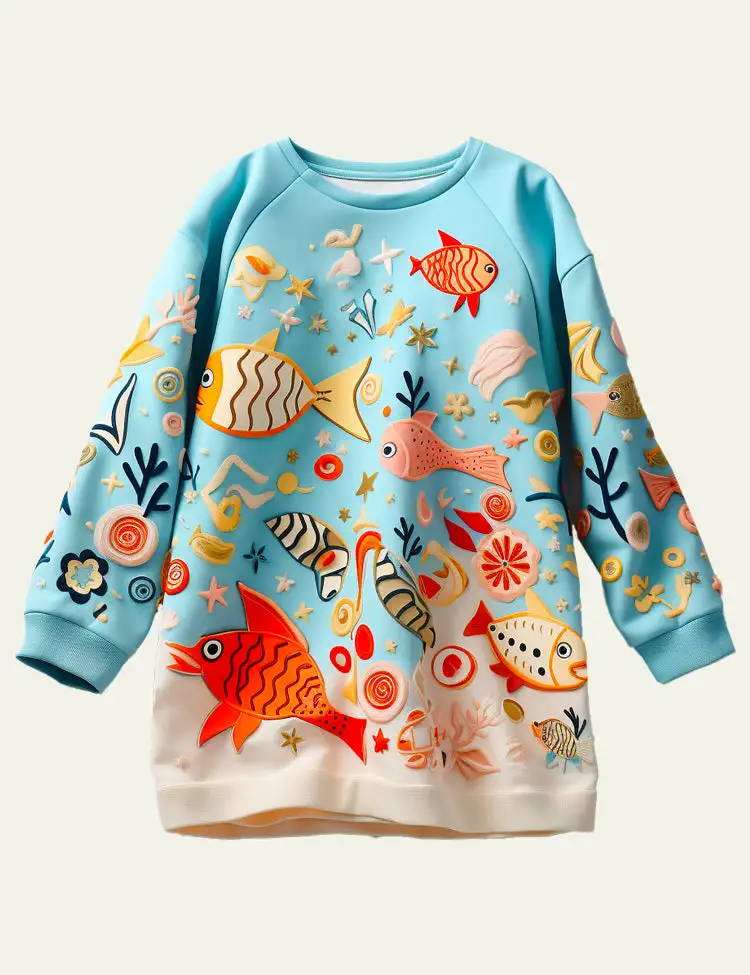 Toddler Kid Girl Undersea Tunic