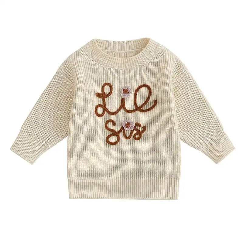 Lil Sis Knitted Baby Sweater