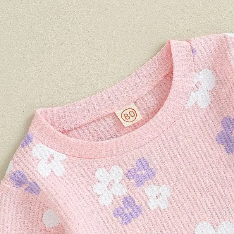 Flared Pants Floral Toddler Set