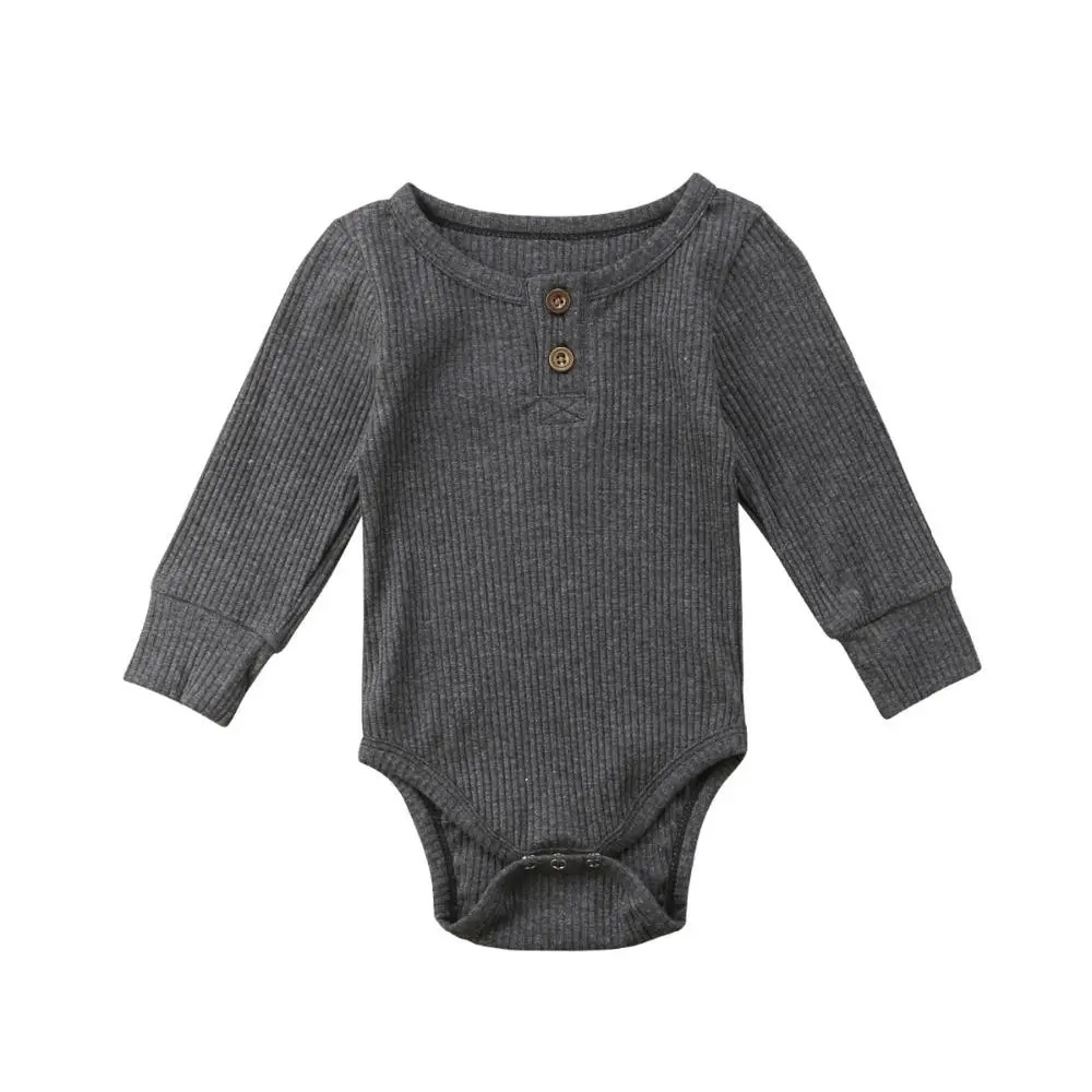 Basic Long Sleeve Baby Jumpsuit