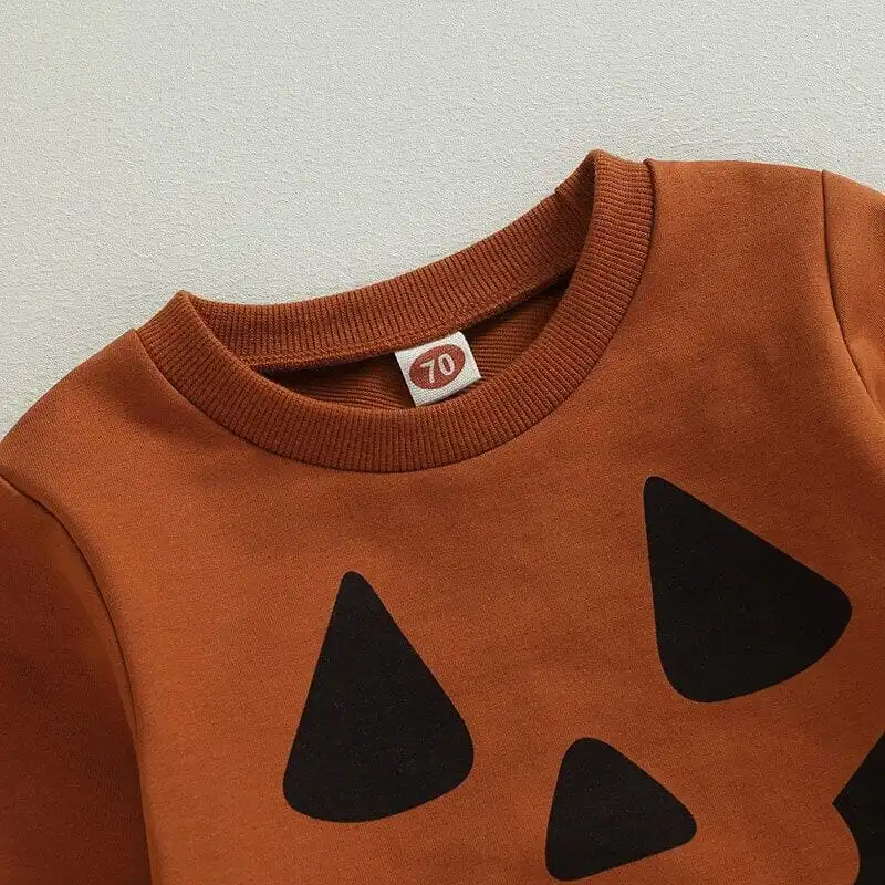Halloween Face Brown Baby Set