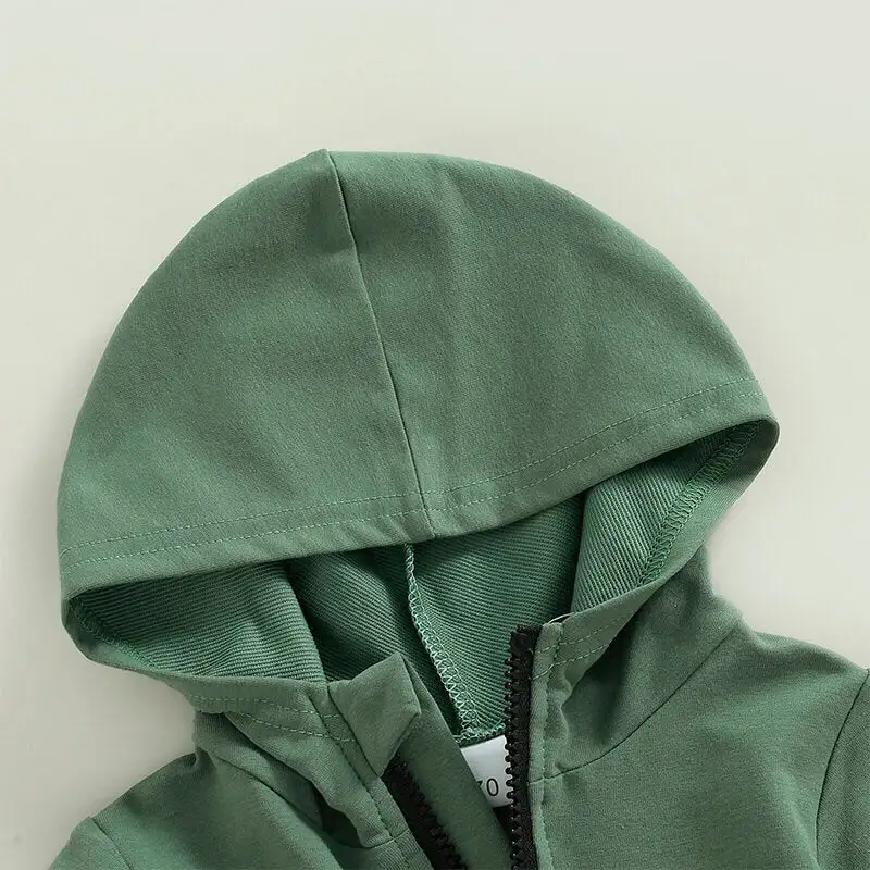 Green Pants Hooded Baby Set