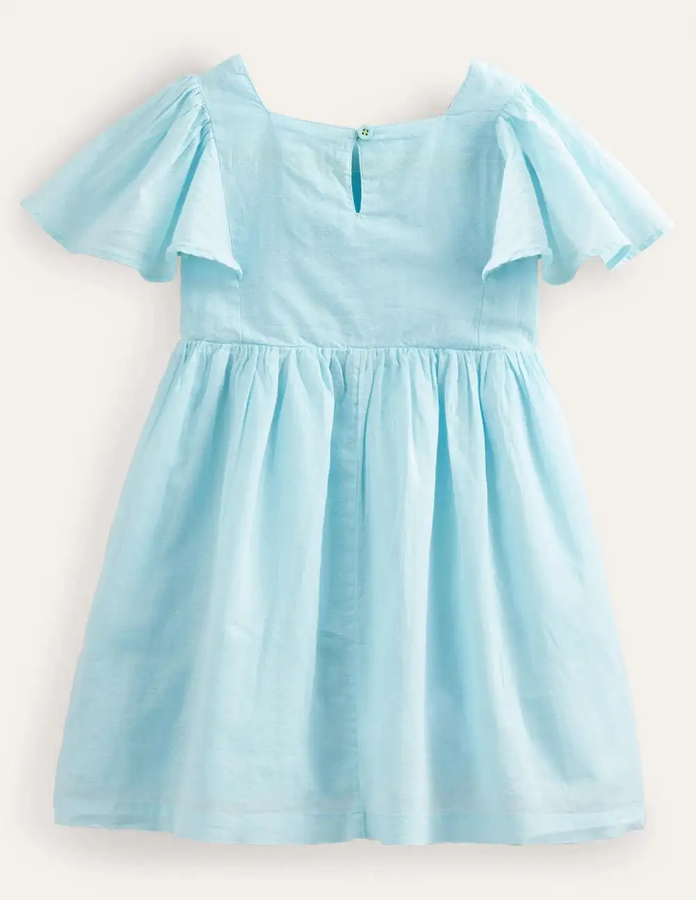 Toddler Girl Mermaid Appliqué Flutter-sleeve Dress