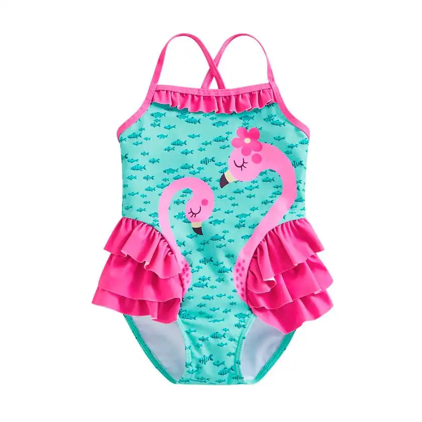 Flamingo Ruffled Toddler Swimsuit