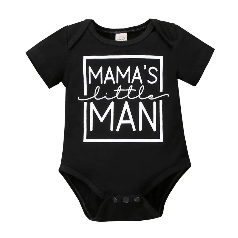 Mama's Little Man Baby Bodysuit