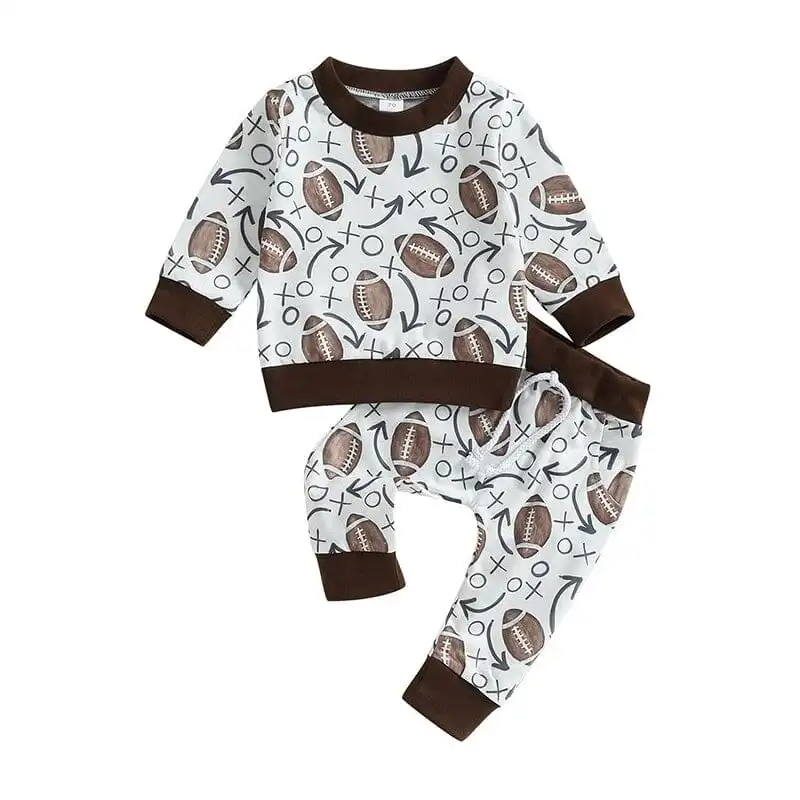 Long Sleeve Football Baby Set