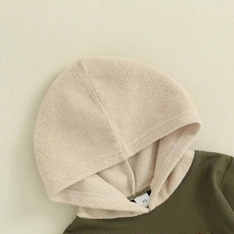 Long Sleeve Deer Hooded Baby Set