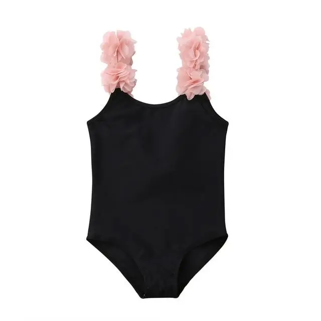 Floral Straps Toddler Swimsuit